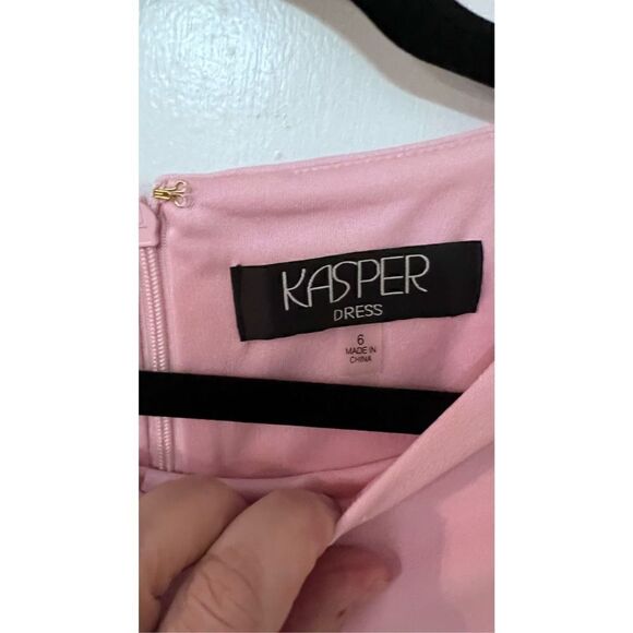 KASPER PINK DRESS 3/4 BELL SLEEVES ZIP BACK SZ 6 NEWW P1-289 - Picture 4 of 12